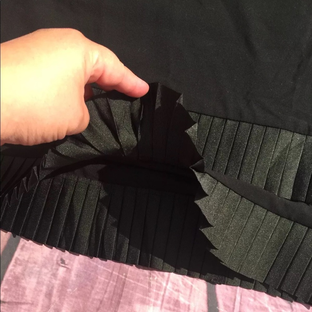 Lane Bryant Skirt Plus Sz Black Straight Pleaded - Picture 4 of 8
